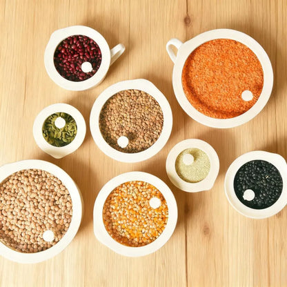 8-Piece Round Glass Food Storage Set
